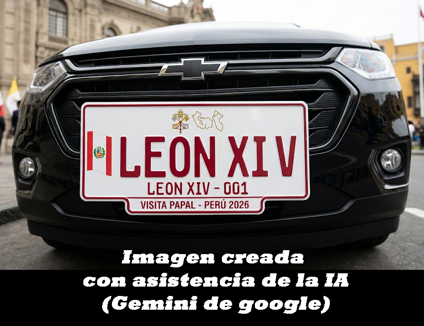 León XIV: MTC crea la “Placa Pontificia” para la flota vehicular que trasladará al Papa  en el Perú